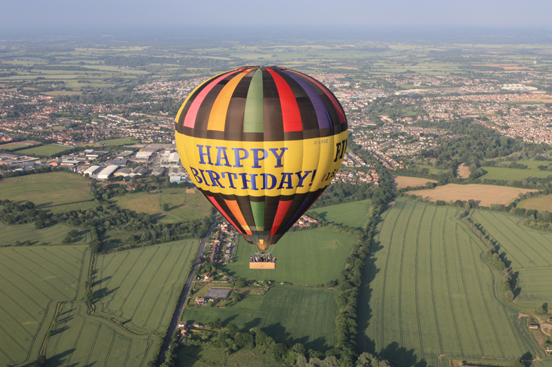 Soon after take off from our launch site at the Blake House Craft Centre balloon rides take off site at Blake End, our hot air balloon has risen to several thousand feet above the nearby Essex town of Braintree