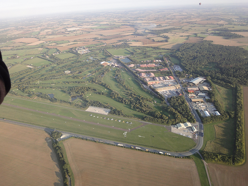 It is easy to see the perimeter and runways of the original airfield at Earls Colne as you fly over Essex in a hot air balloon. A World War II base for B17 Flying Fortress aircraft from the United States Air Force, this was one of 27 airfields hastily constructed during the early years of the war. It is something special to take off in a hot air balloon from a site with such a strong aviation history.