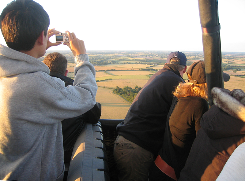 Flying in a hot air balloon from our Gosfield site you will see plenty of things to photograph.