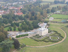 Aerial view and pictures of Terling Place near WItham Essex