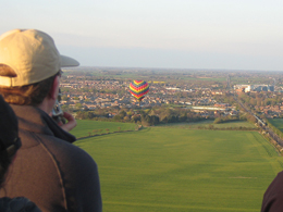 Watching another balloon flying close to Witham in Essex